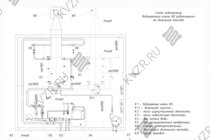 Схема подключения и монтажа водогрейного промышленного котла 3.5 МВт на дизеле